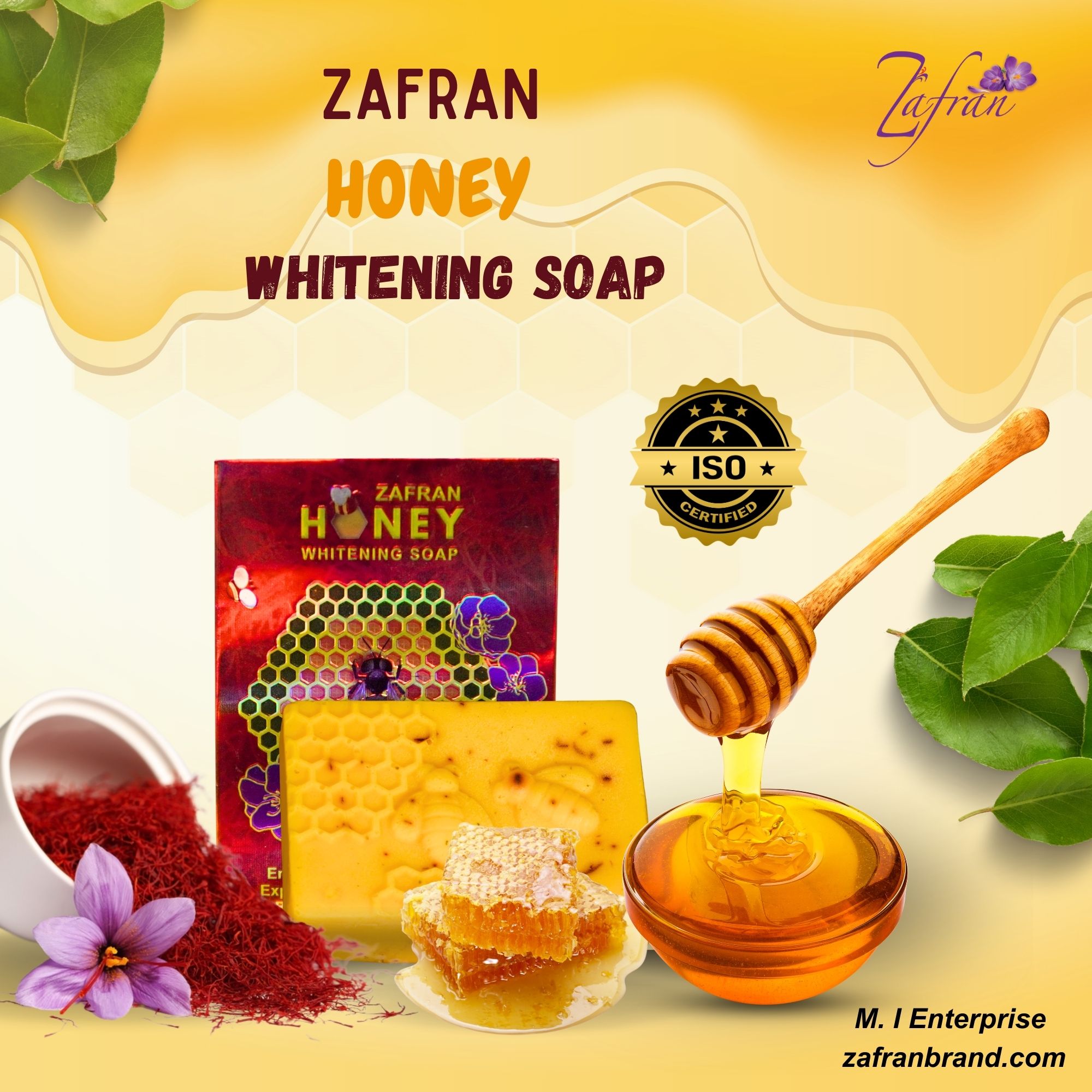 Zafran Honey Whitening Soap