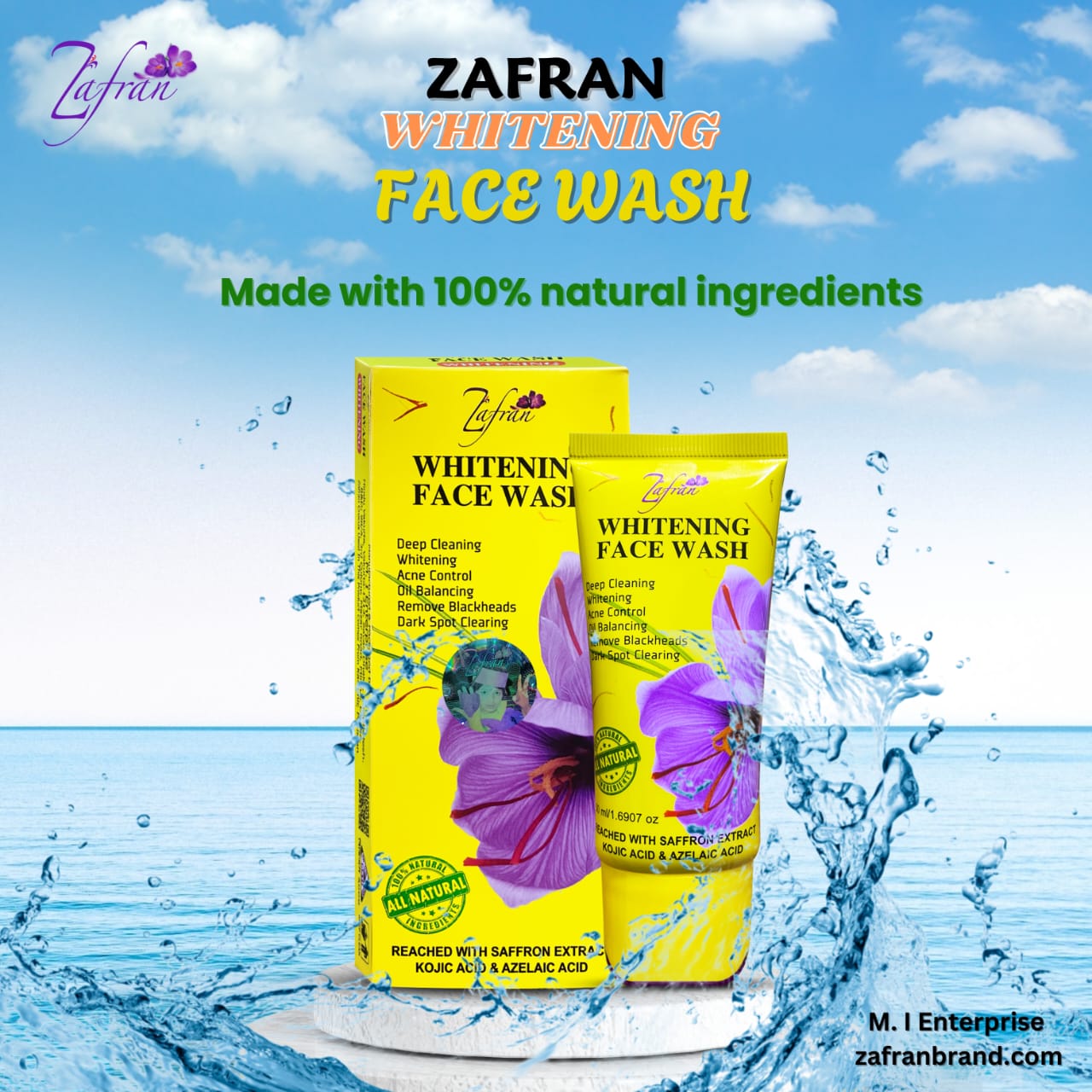 Zafran Whitening Face Wash