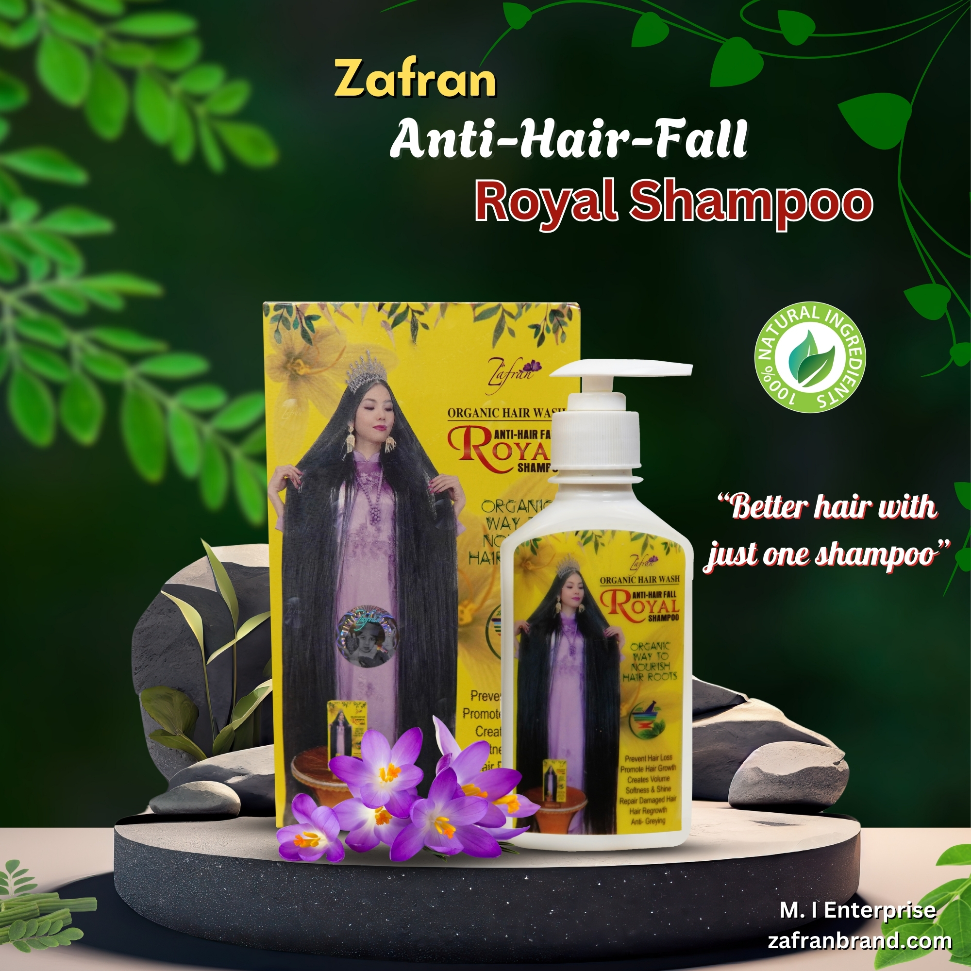 Zafran Anti-Hair Fall Royal Shampoo