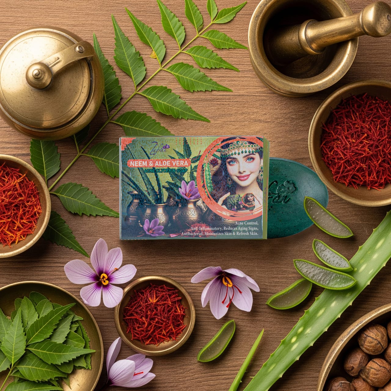 Zafran Neem & Aloe Vera Acne Soap