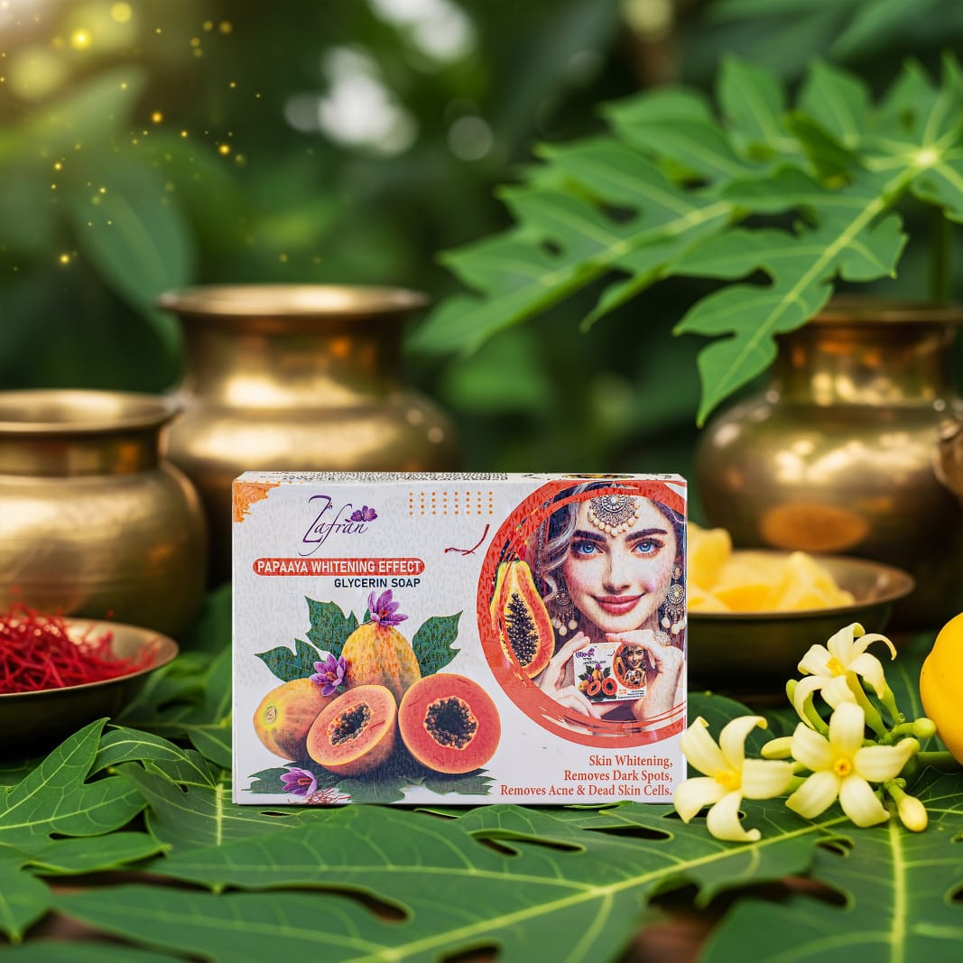 Zafran Papaaya Whitening Effect  Soap