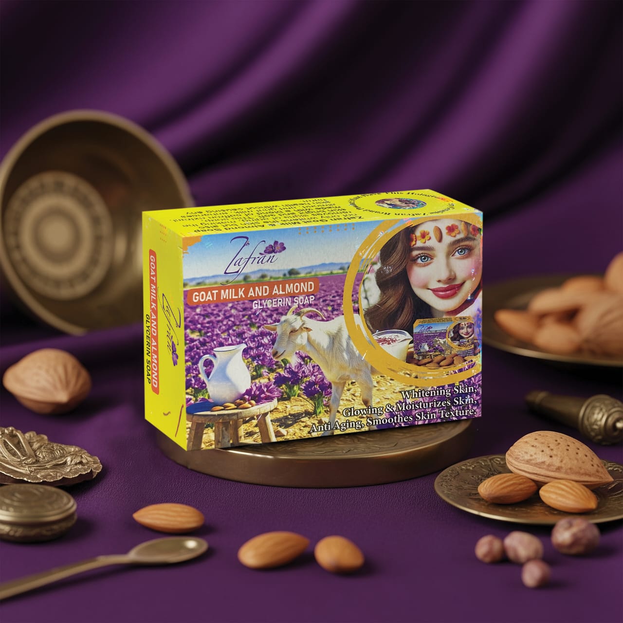 Zafran Goat Milk & Almond Soap